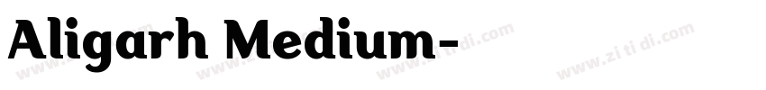 Aligarh Medium字体转换